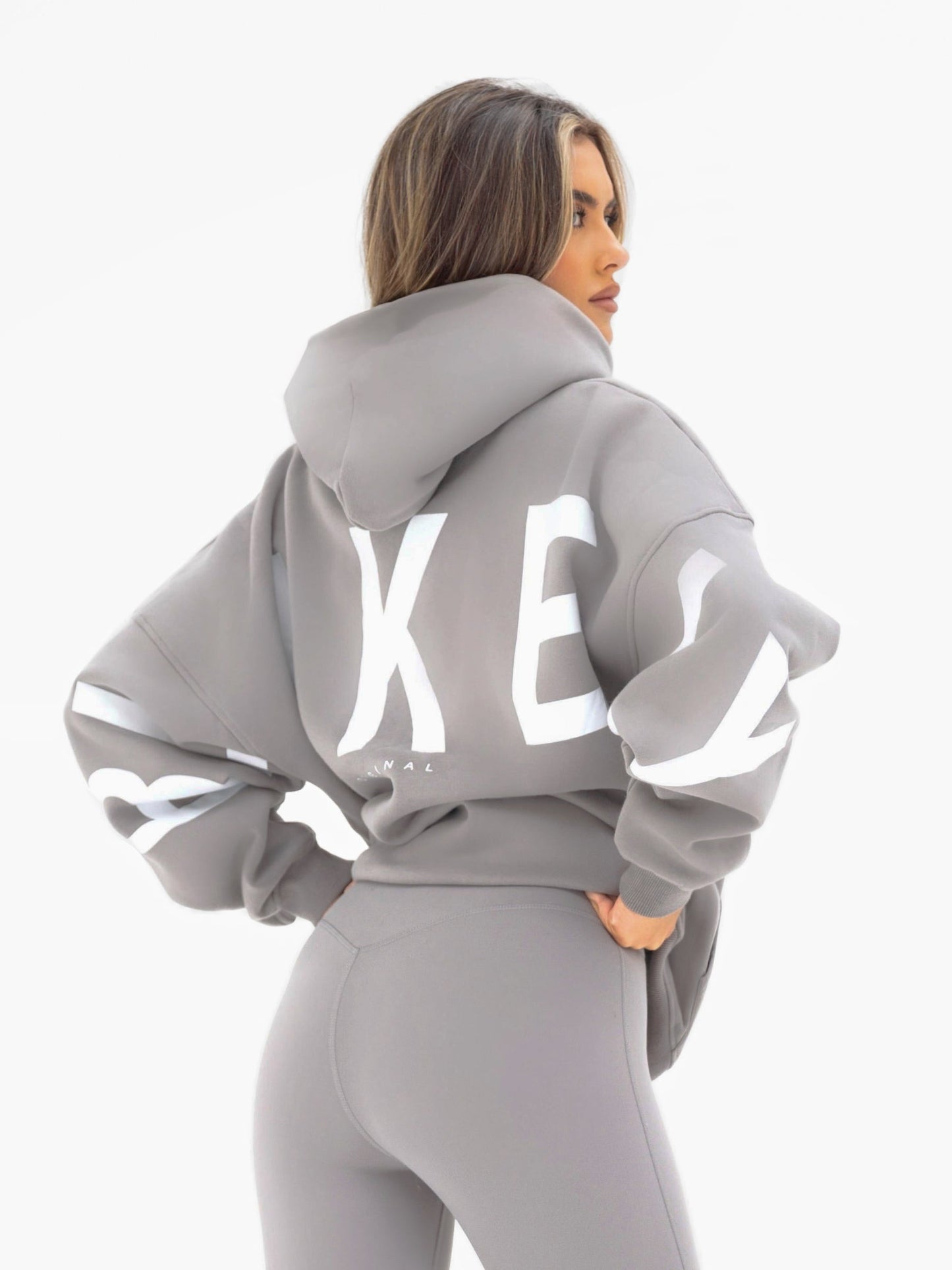 Isabel Oversized Hoodie - Mid Grey