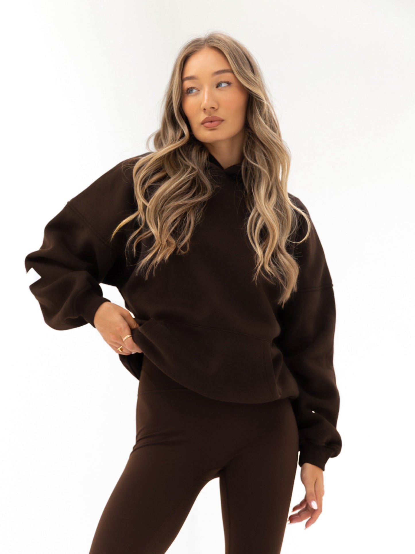 Isabel Oversized Hoodie - Coffee Bean