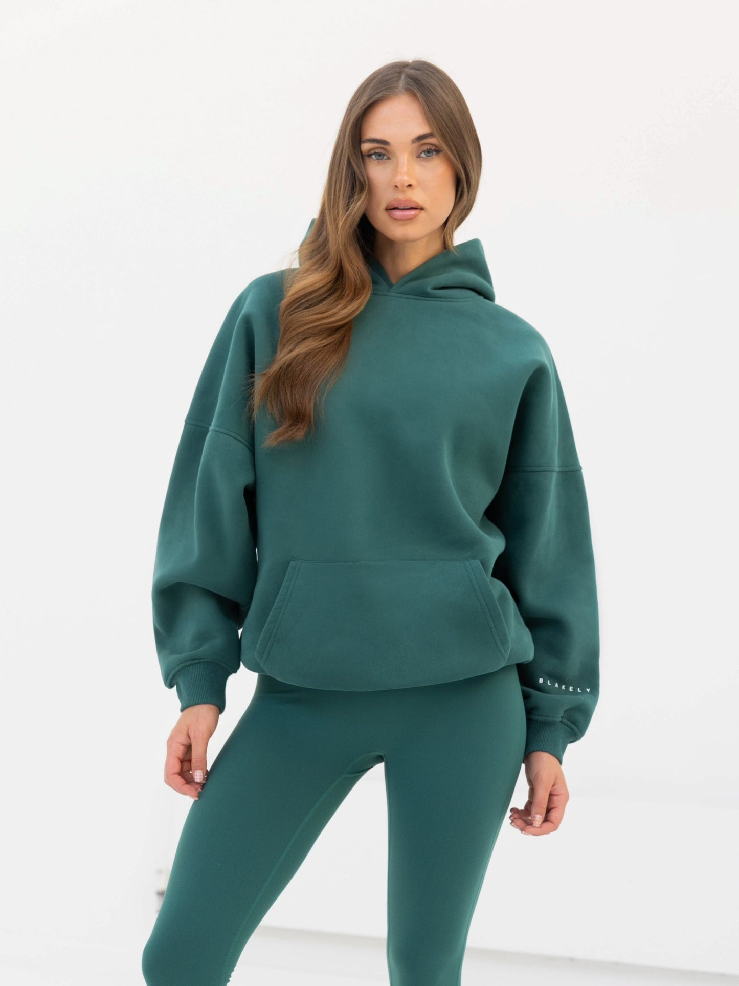 Isabel Oversized Hoodie - Pine Green