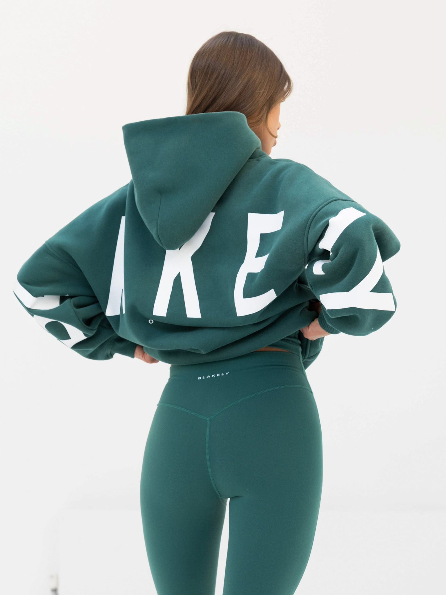 Isabel Oversized Hoodie - Pine Green