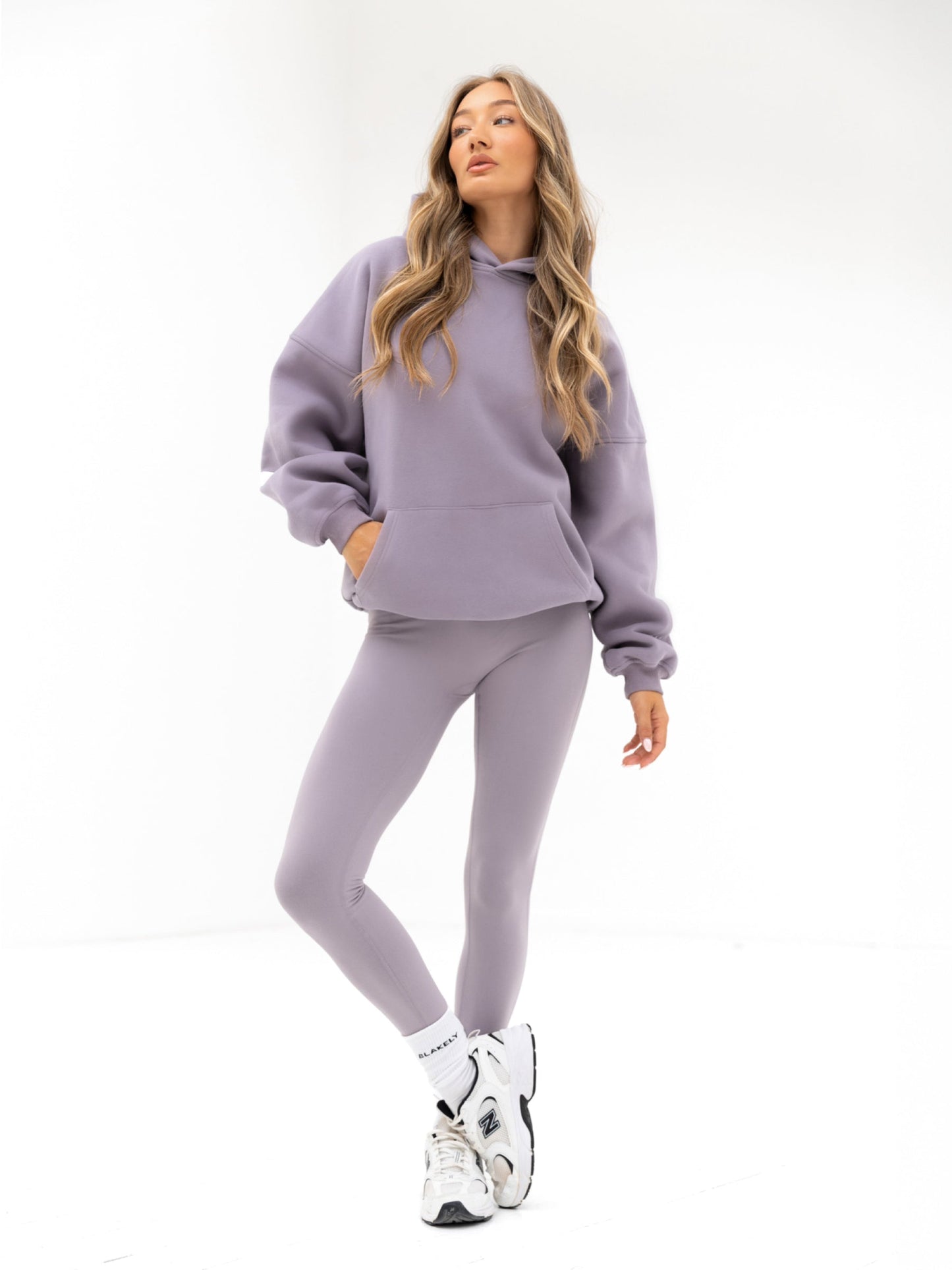 Isabel Oversized Hoodie - Soft Purple