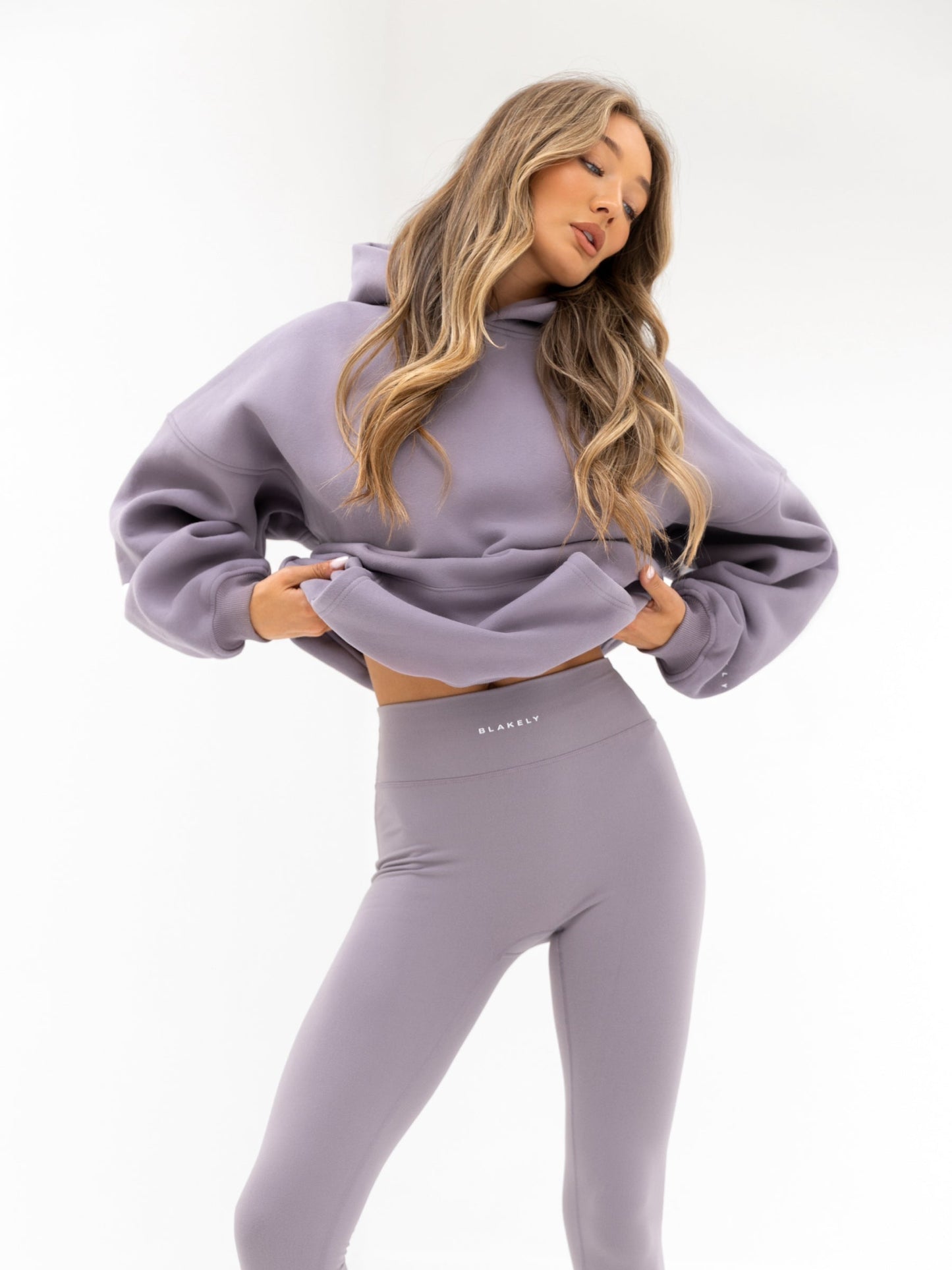 Isabel Oversized Hoodie - Soft Purple