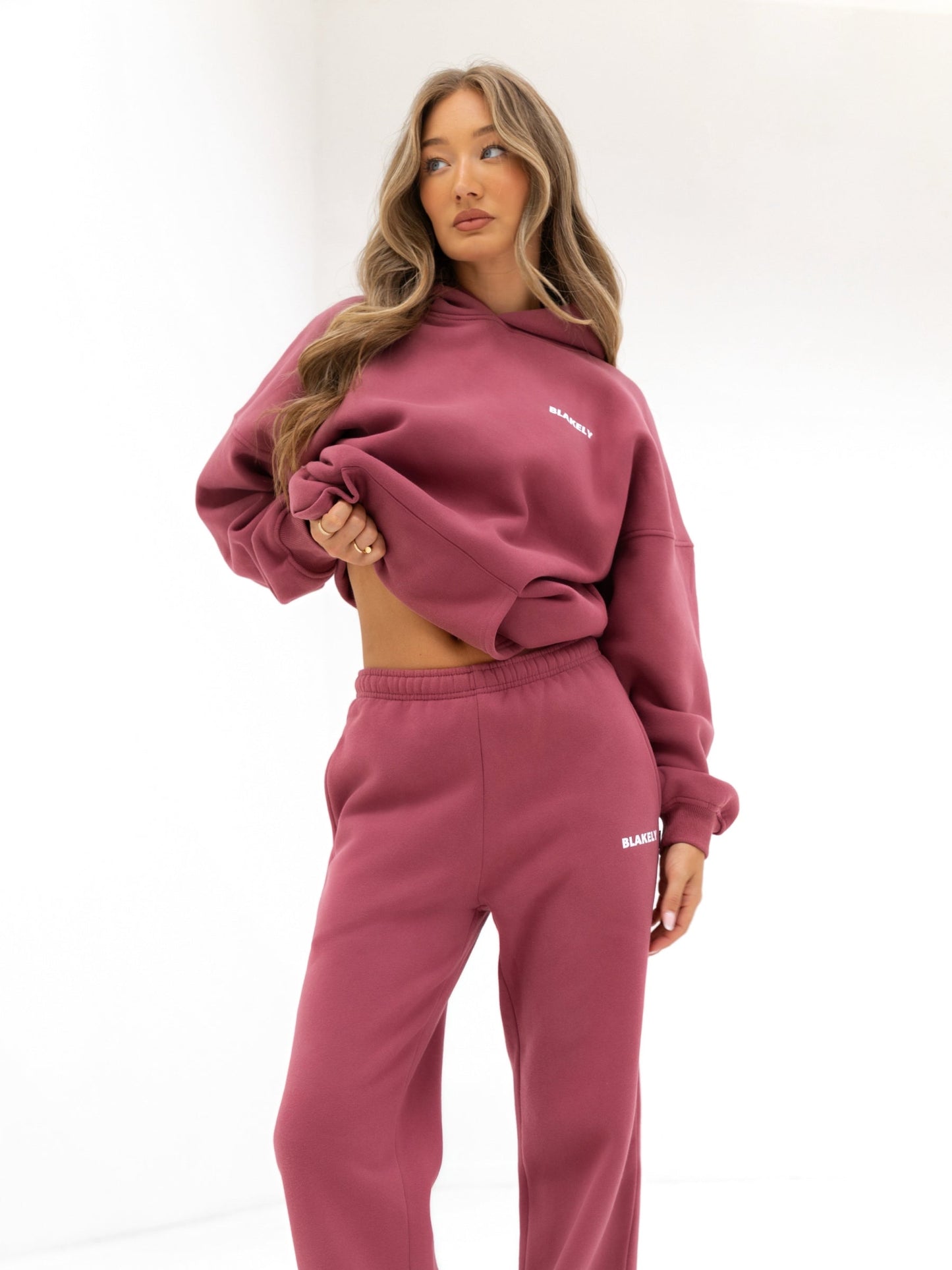 Amelie Oversized Hoodie - Dark Pink