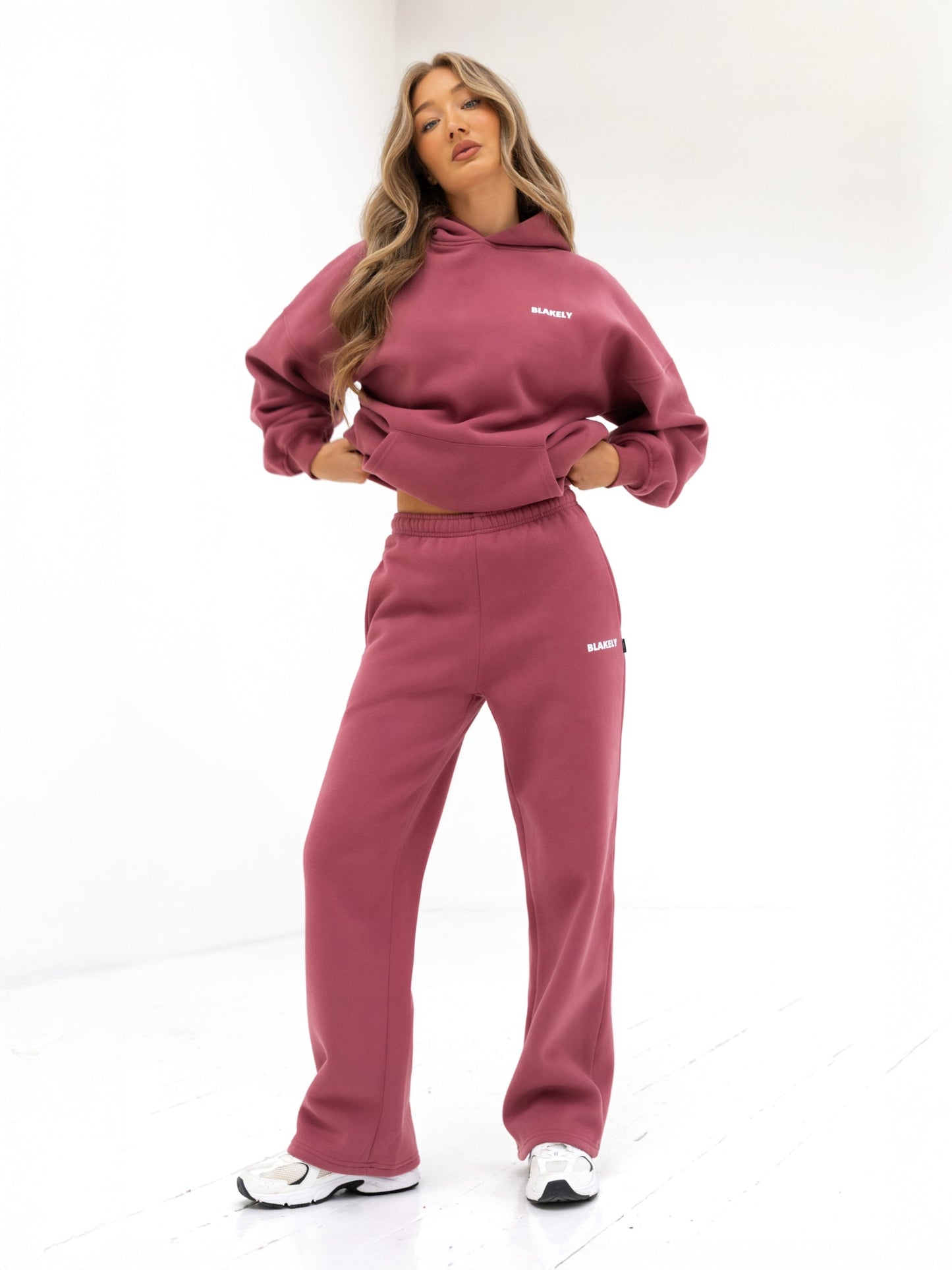 Amelie Oversized Hoodie - Dark Pink