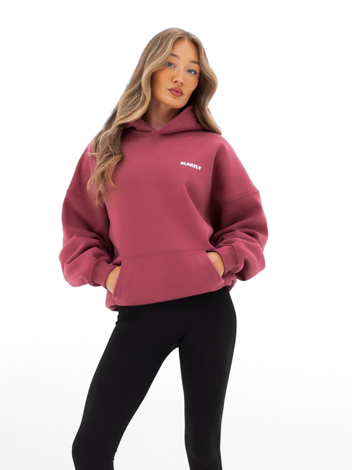 Amelie Oversized Hoodie - Dark Pink