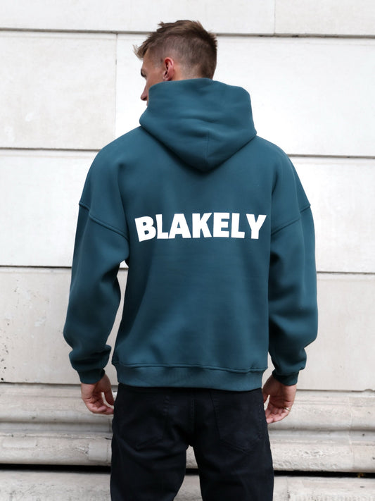 Arlo Relaxed Hoodie - Teal Green