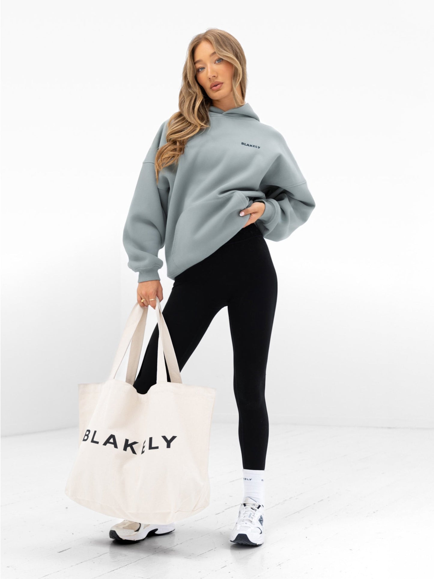 Amelie Oversized Hoodie - Mineral Blue