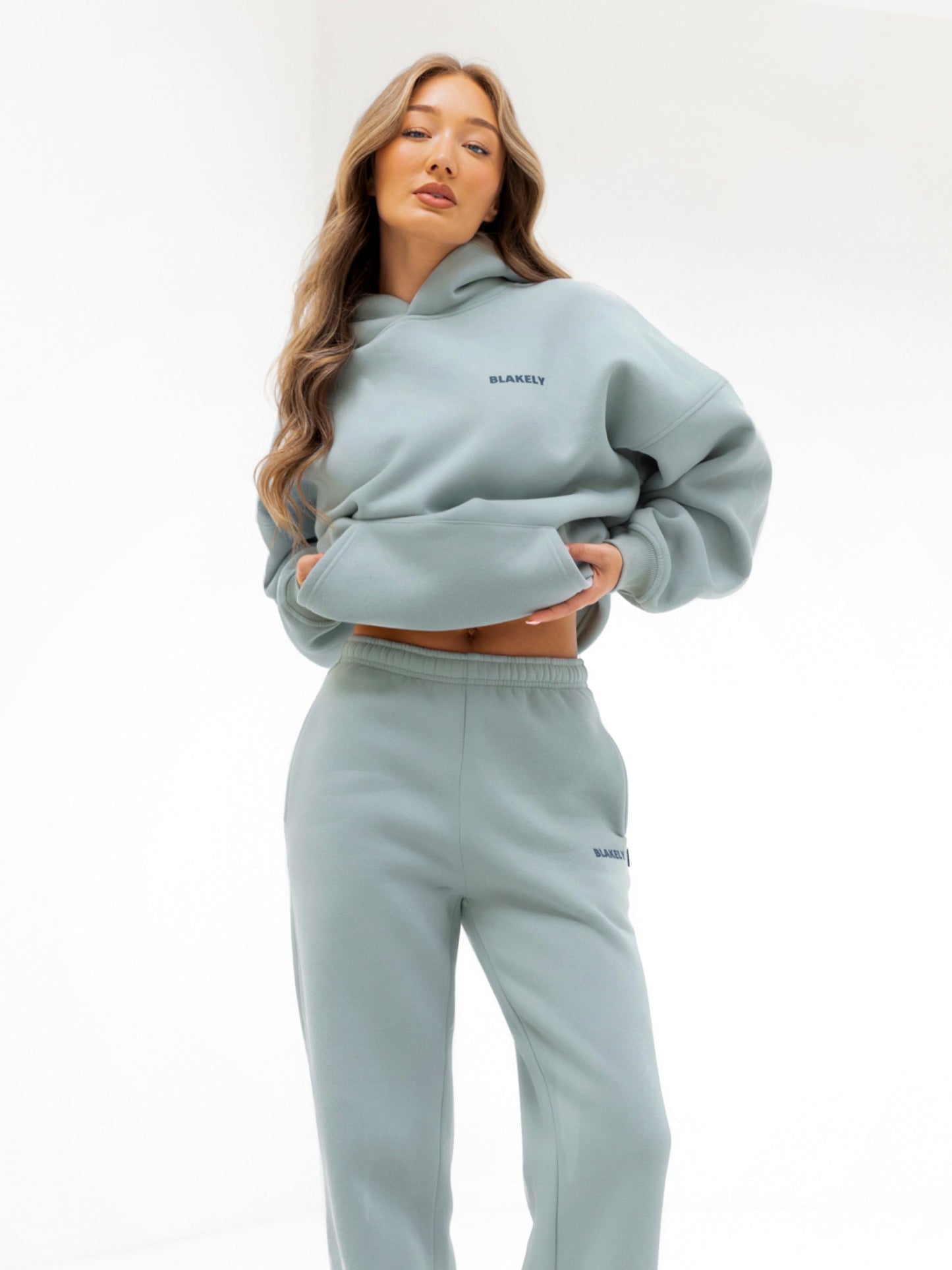 Amelie Oversized Hoodie - Mineral Blue
