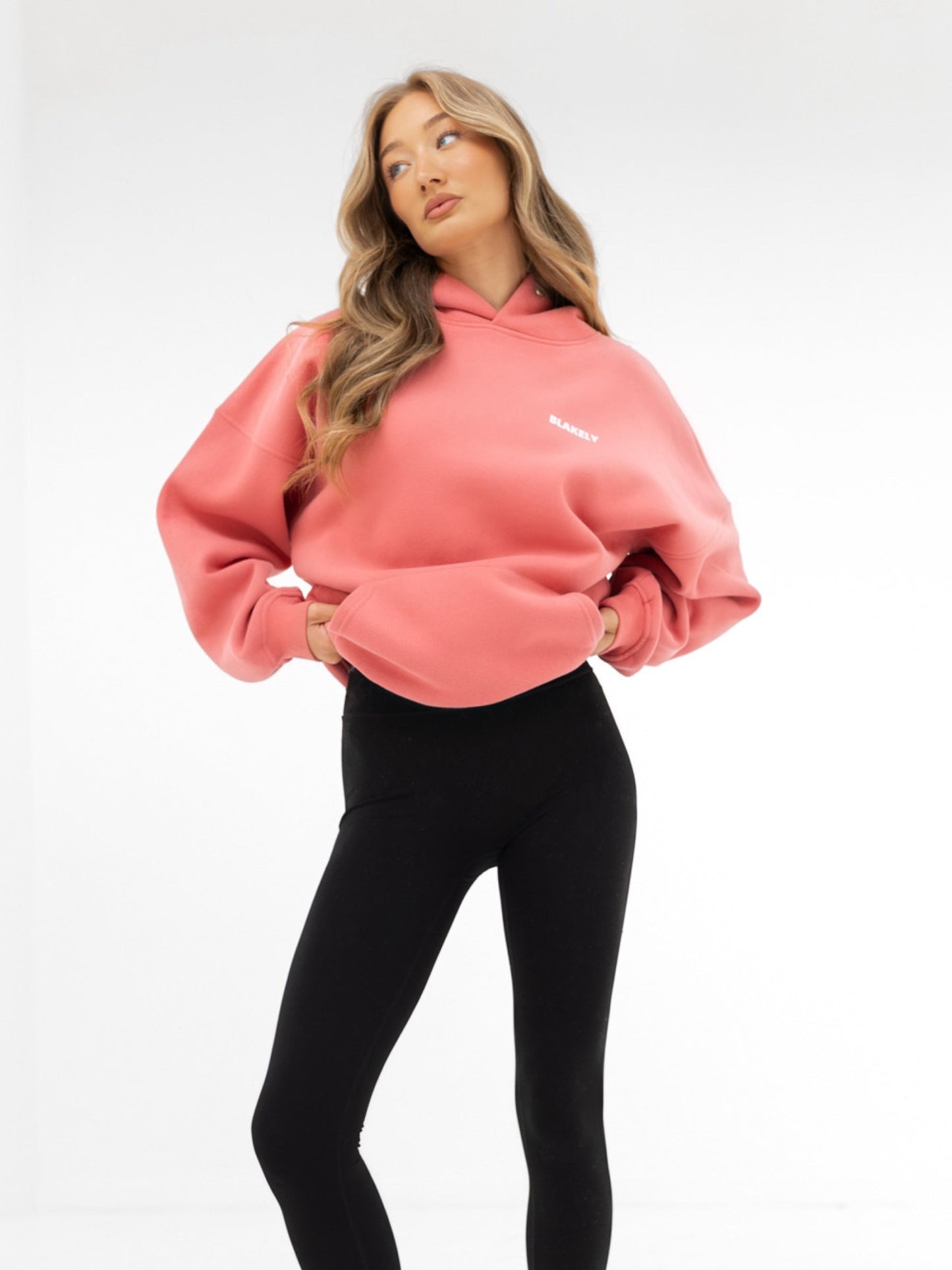 Amelie Oversized Hoodie - Sunrise Coral