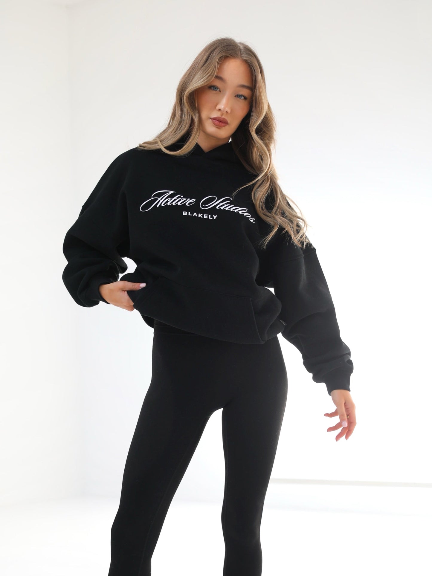 Off Duty Oversized Hoodie - Black