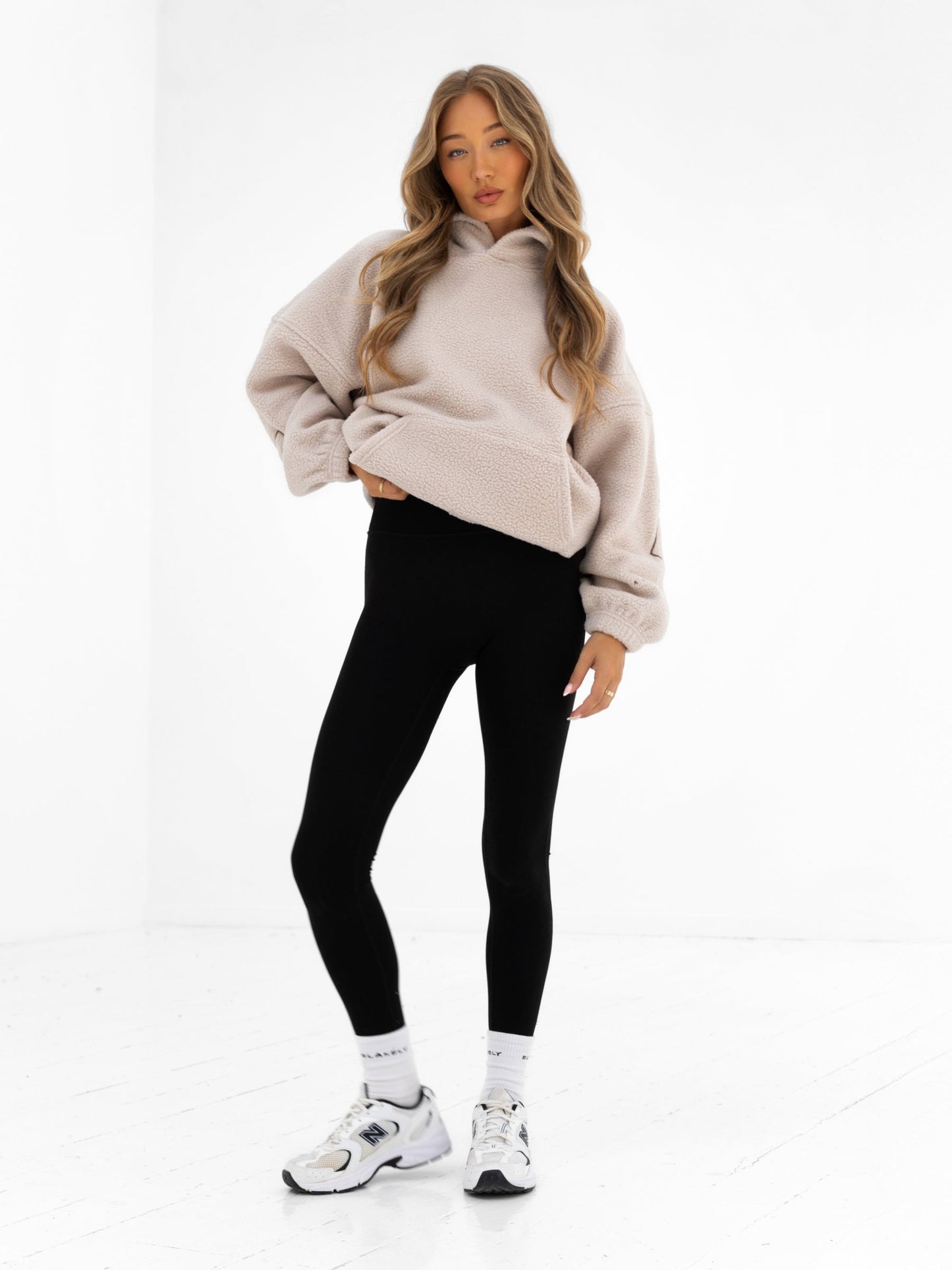 Borg Isabel Oversized Hoodie - Tan