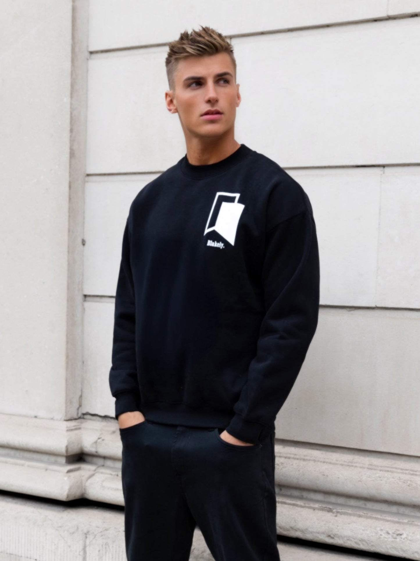 Revolve Relaxed Sweater - Black