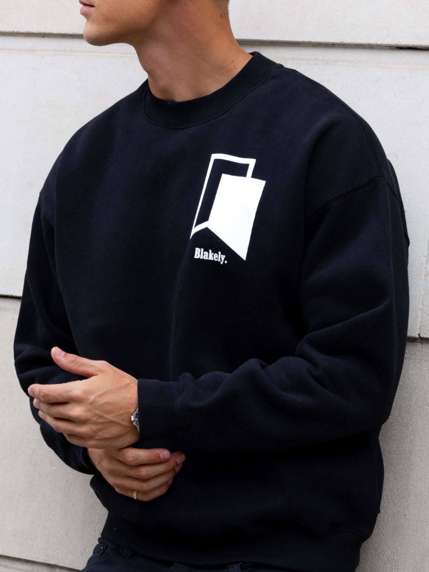 Revolve Relaxed Sweater - Black