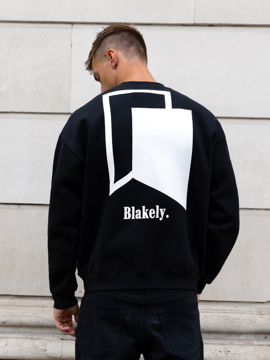 Revolve Relaxed Sweater - Black