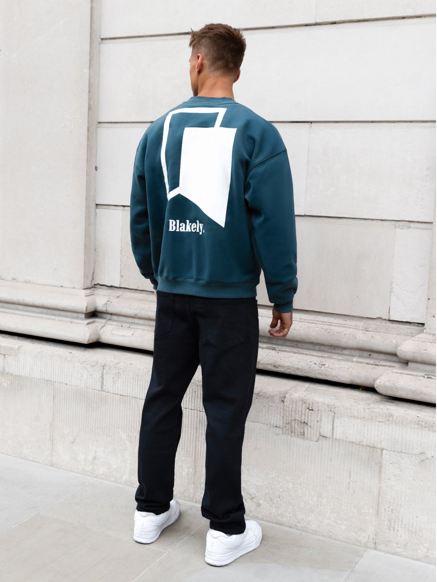 Revolve Relaxed Sweater - Teal Green