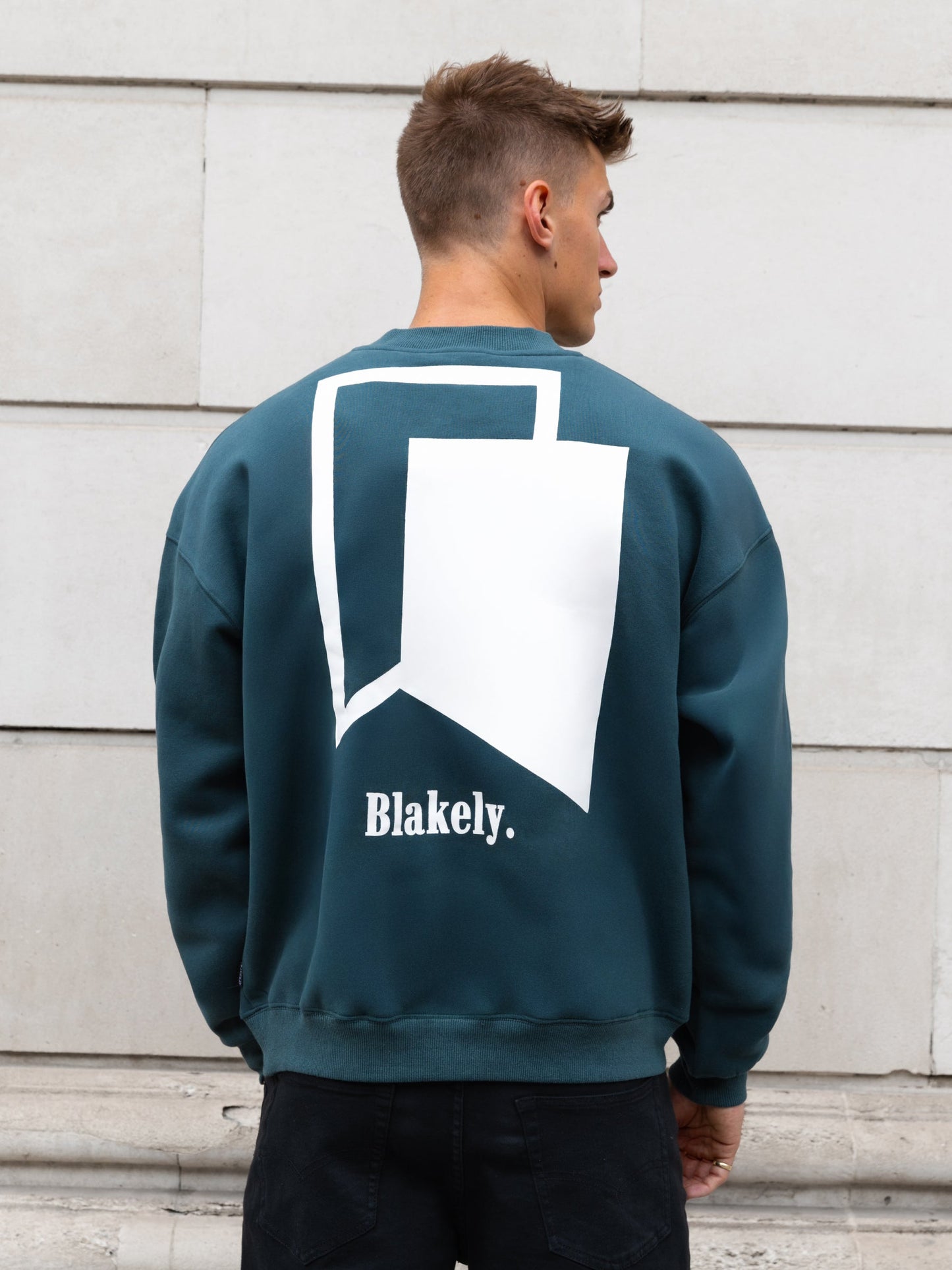 Revolve Relaxed Sweater - Teal Green