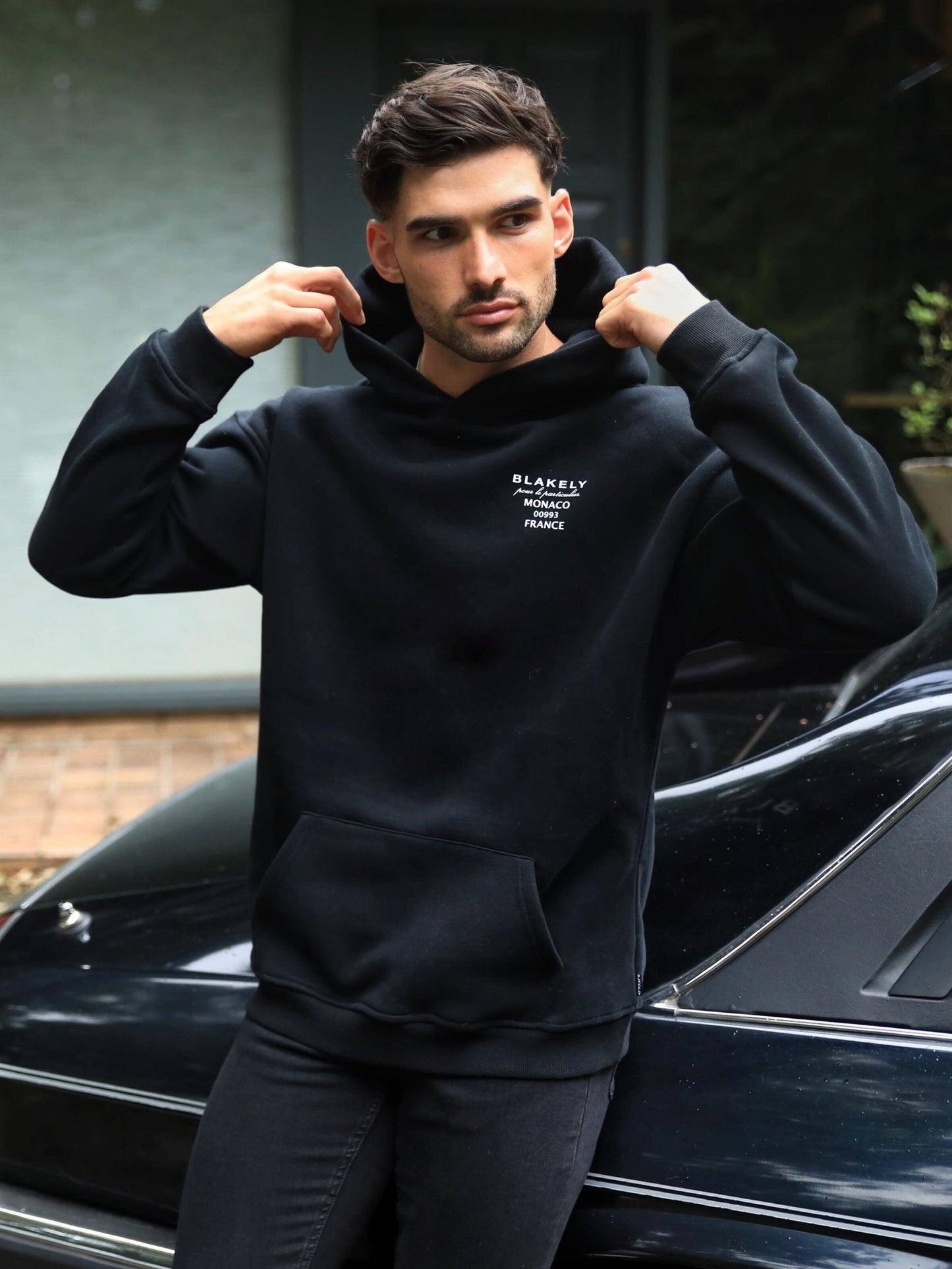 Monaco Relaxed Hoodie - Black