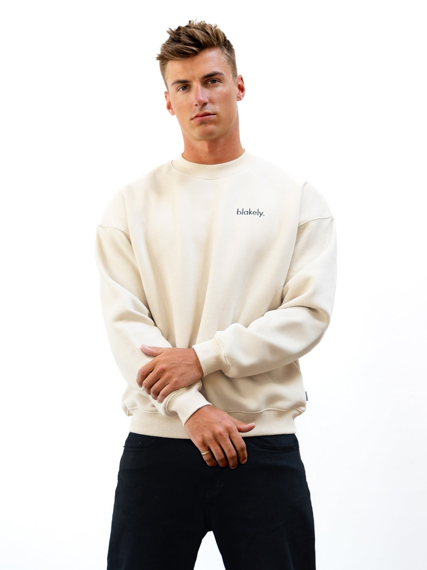 Sami Relaxed Sweater - Bone