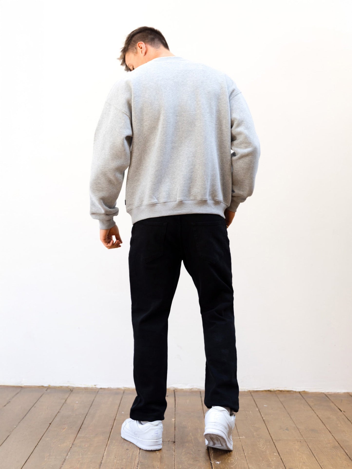 Sami Relaxed Sweater - Marl Grey