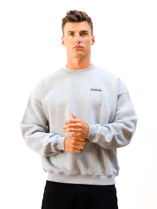 Sami Relaxed Sweater - Marl Grey