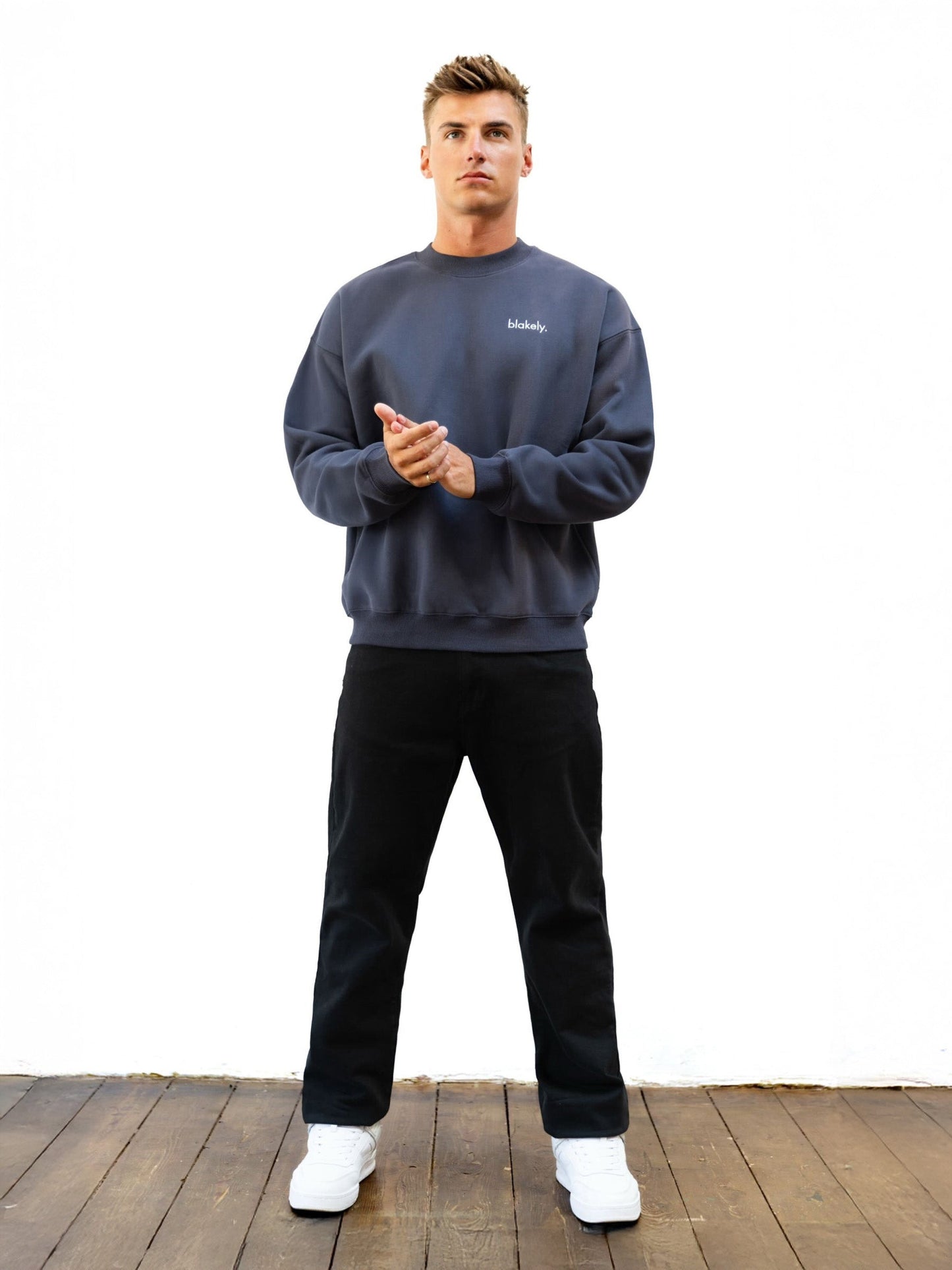 Sami Relaxed Sweater - True Navy
