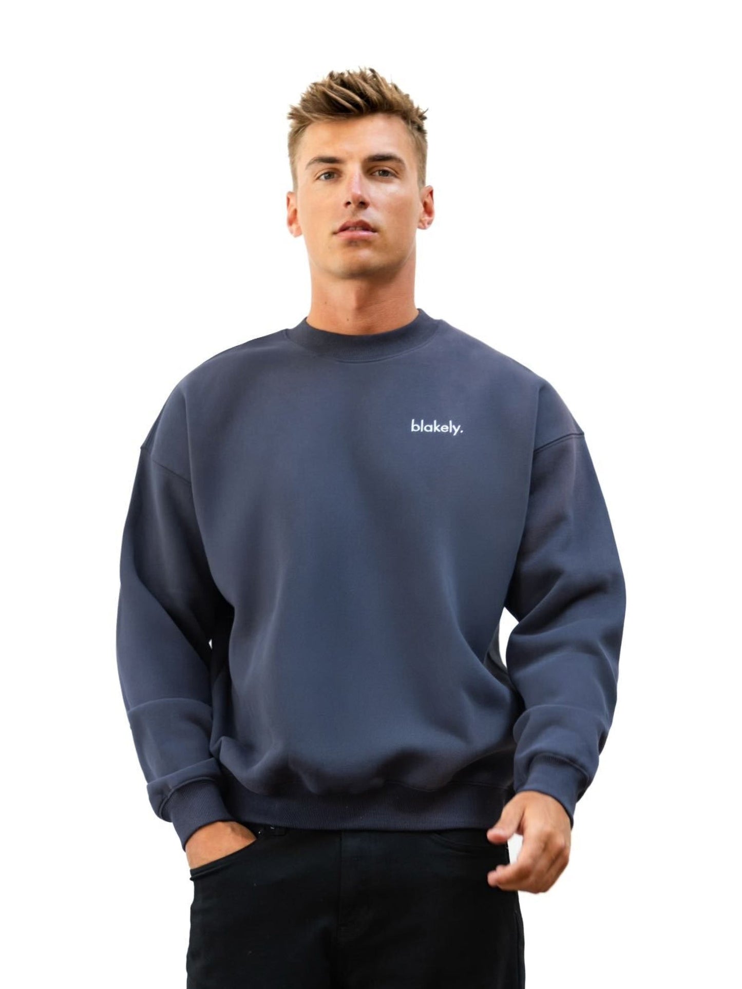 Sami Relaxed Sweater - True Navy