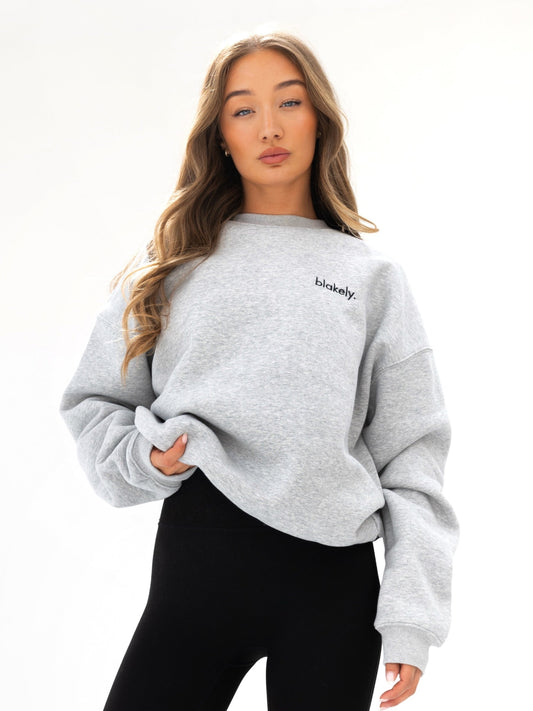 Sami Oversized Sweater - Marl Grey