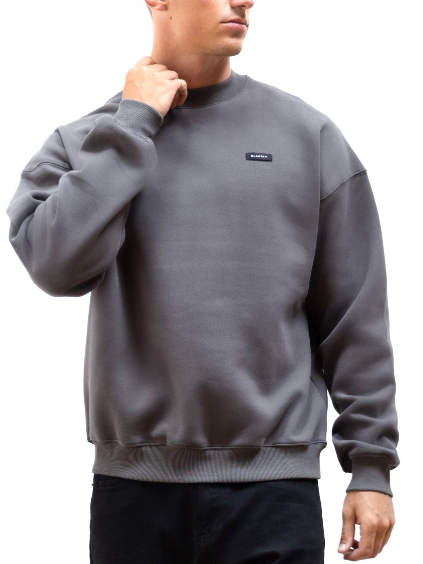 Otis Relaxed Sweater - Charcoal