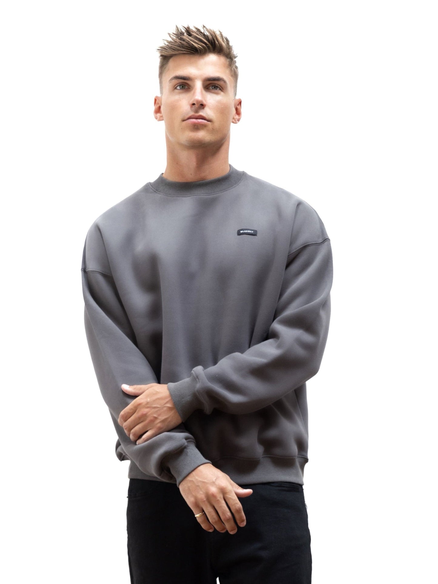 Otis Relaxed Sweater - Charcoal
