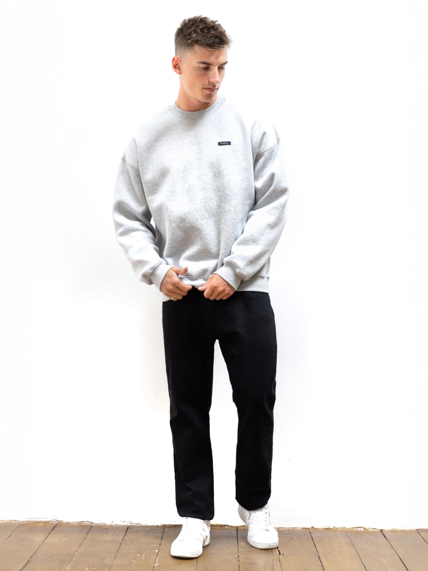 Otis Relaxed Sweater - Marl Grey