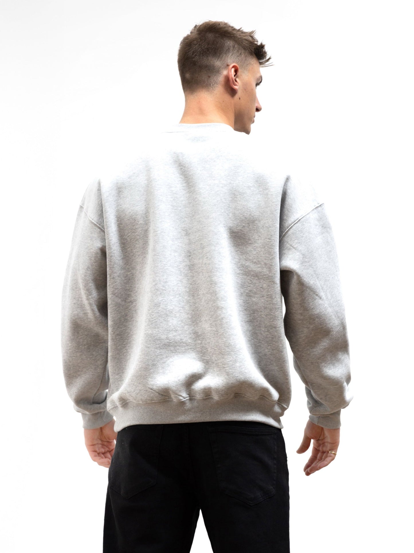 Otis Relaxed Sweater - Marl Grey