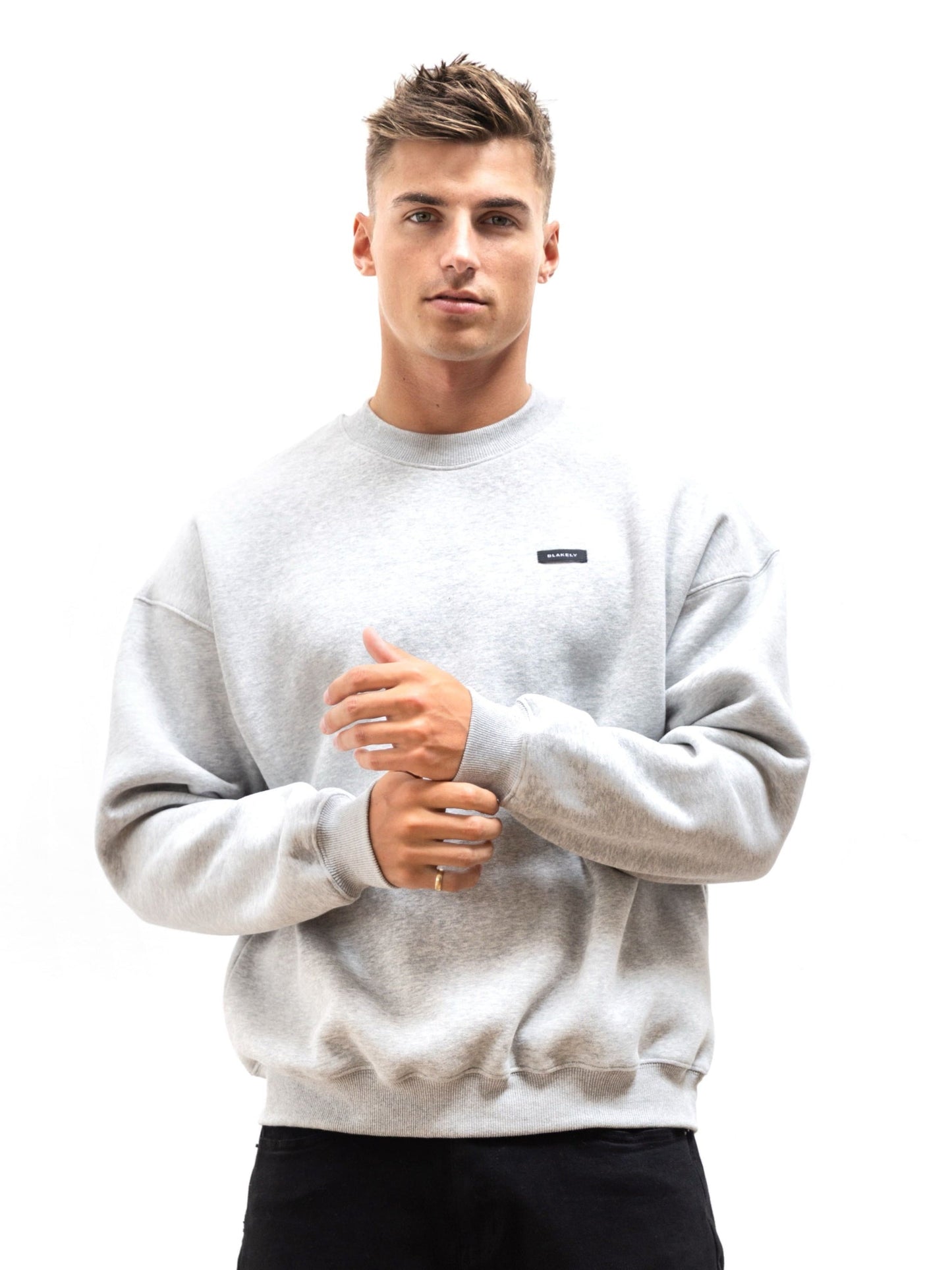 Otis Relaxed Sweater - Marl Grey
