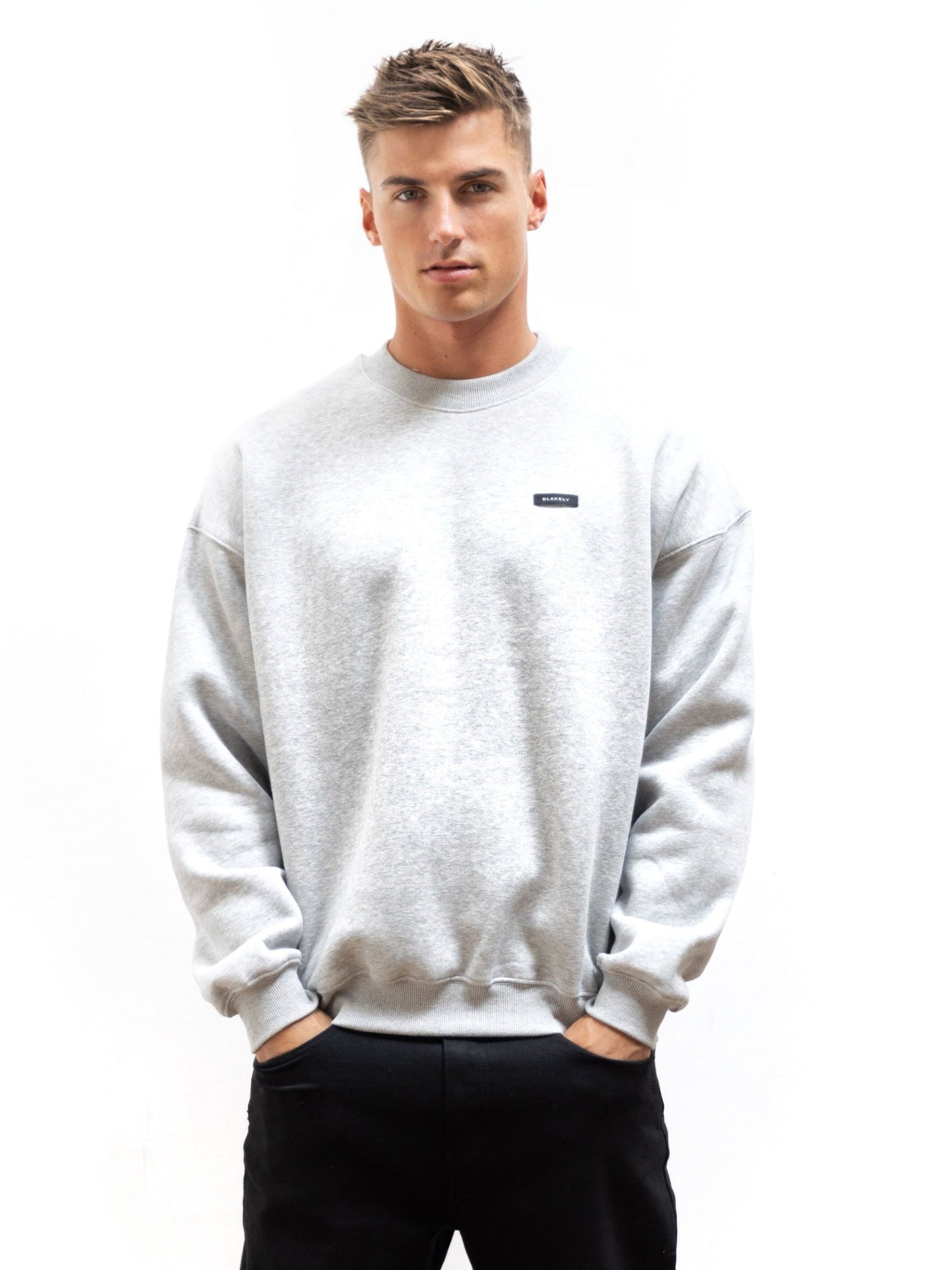 Otis Relaxed Sweater - Marl Grey