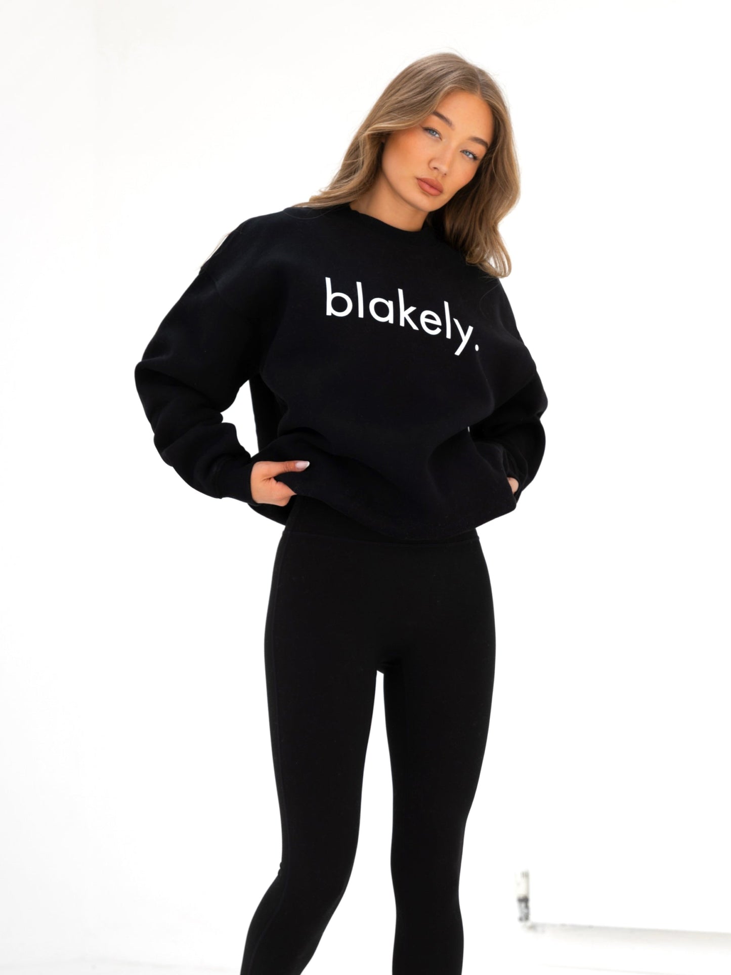 Logo Oversized Sweater - Black