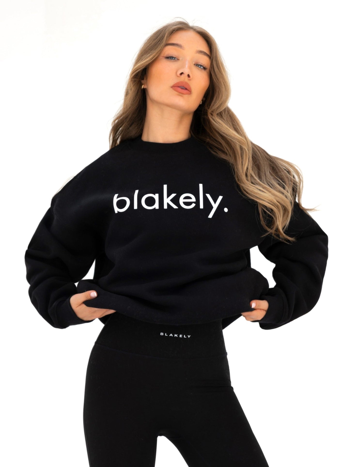 Logo Oversized Sweater - Black