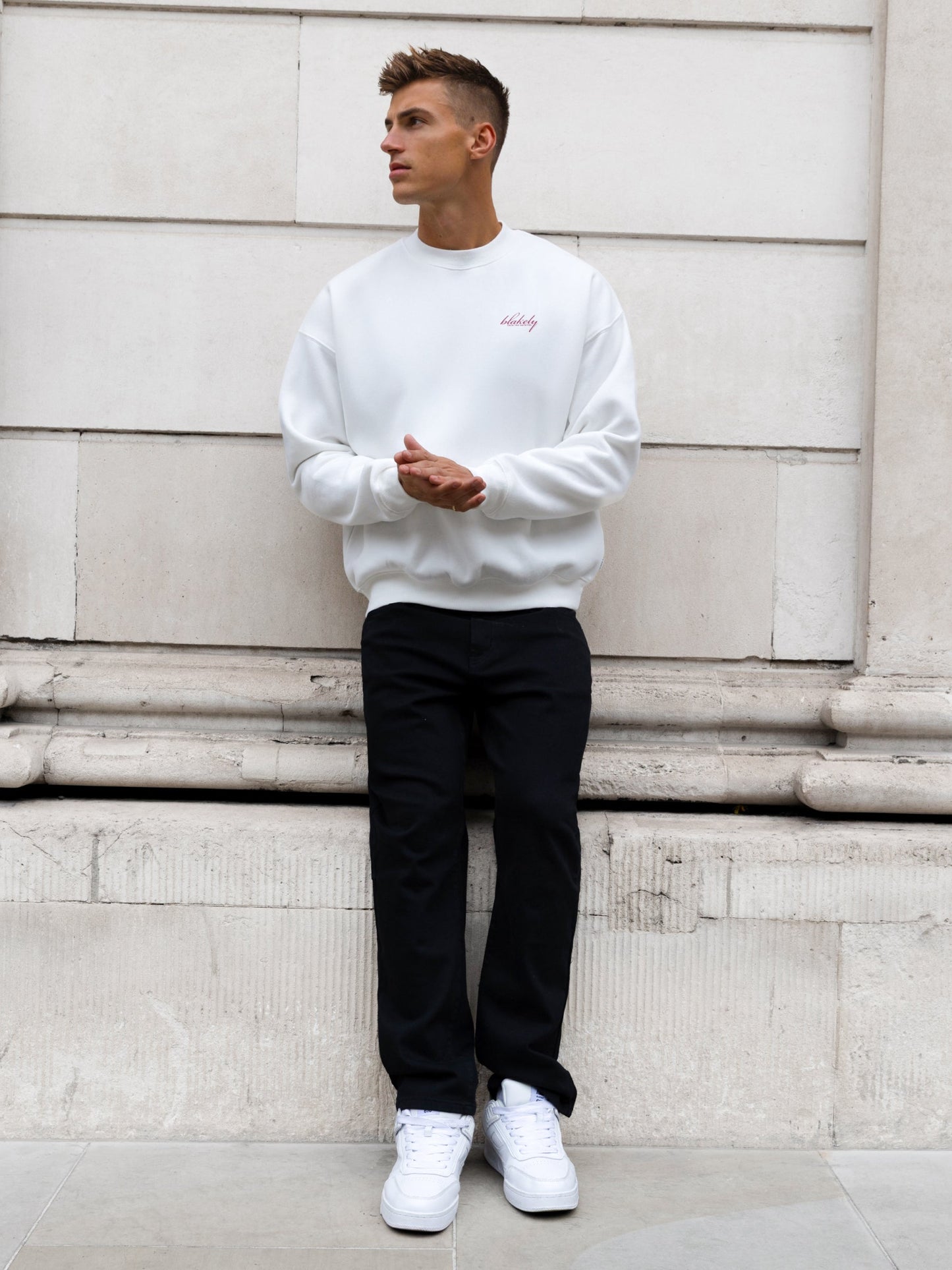 Austin Relaxed Sweater - Flat White