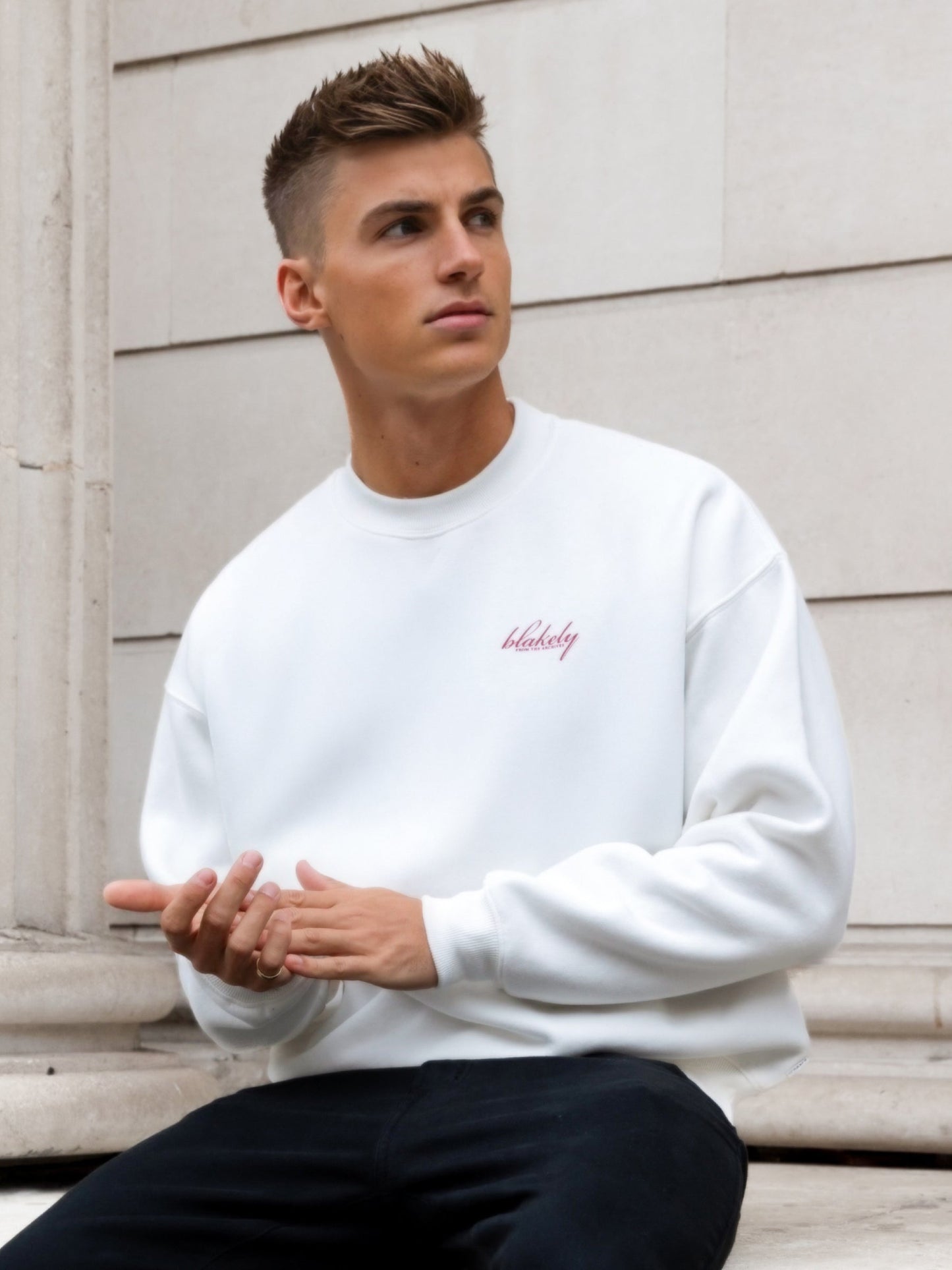 Austin Relaxed Sweater - Flat White