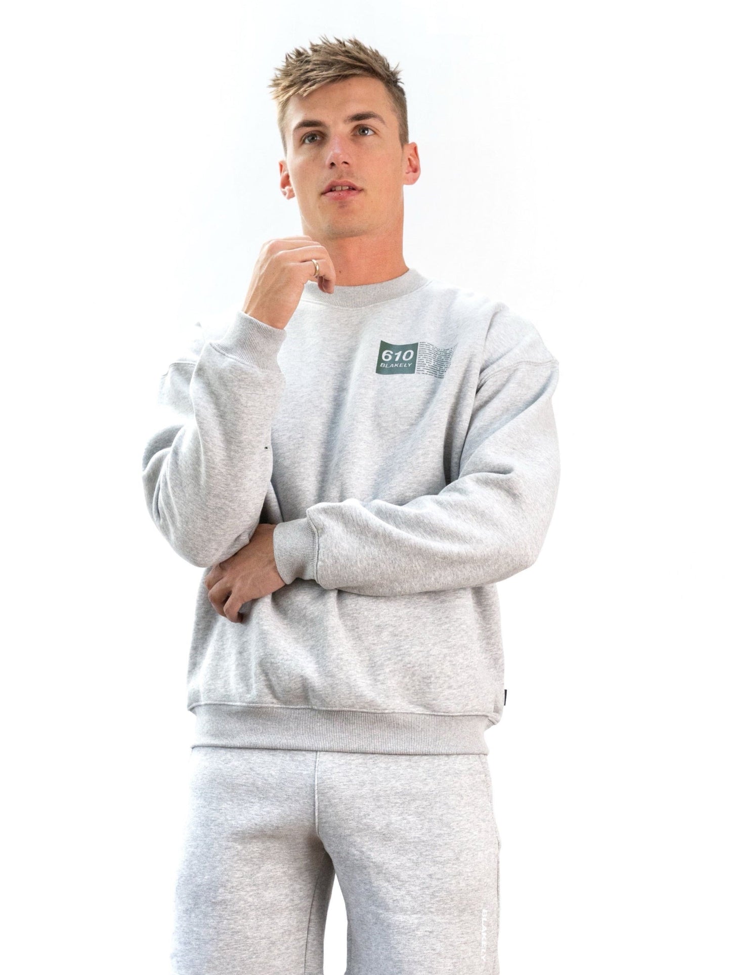 Tribeca 610 Relaxed Sweater - Marl Grey