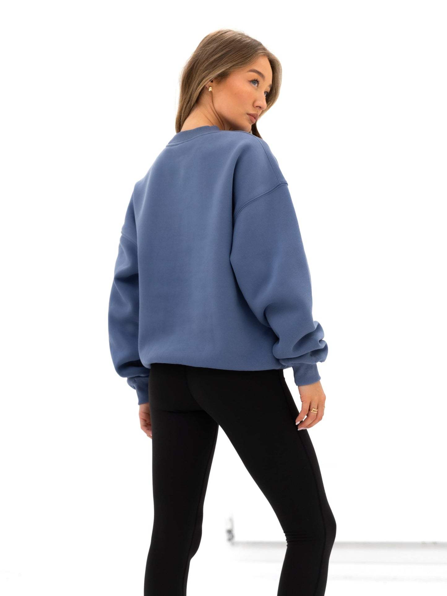 Brooklyn 610 Oversized Sweater - Mid Blue