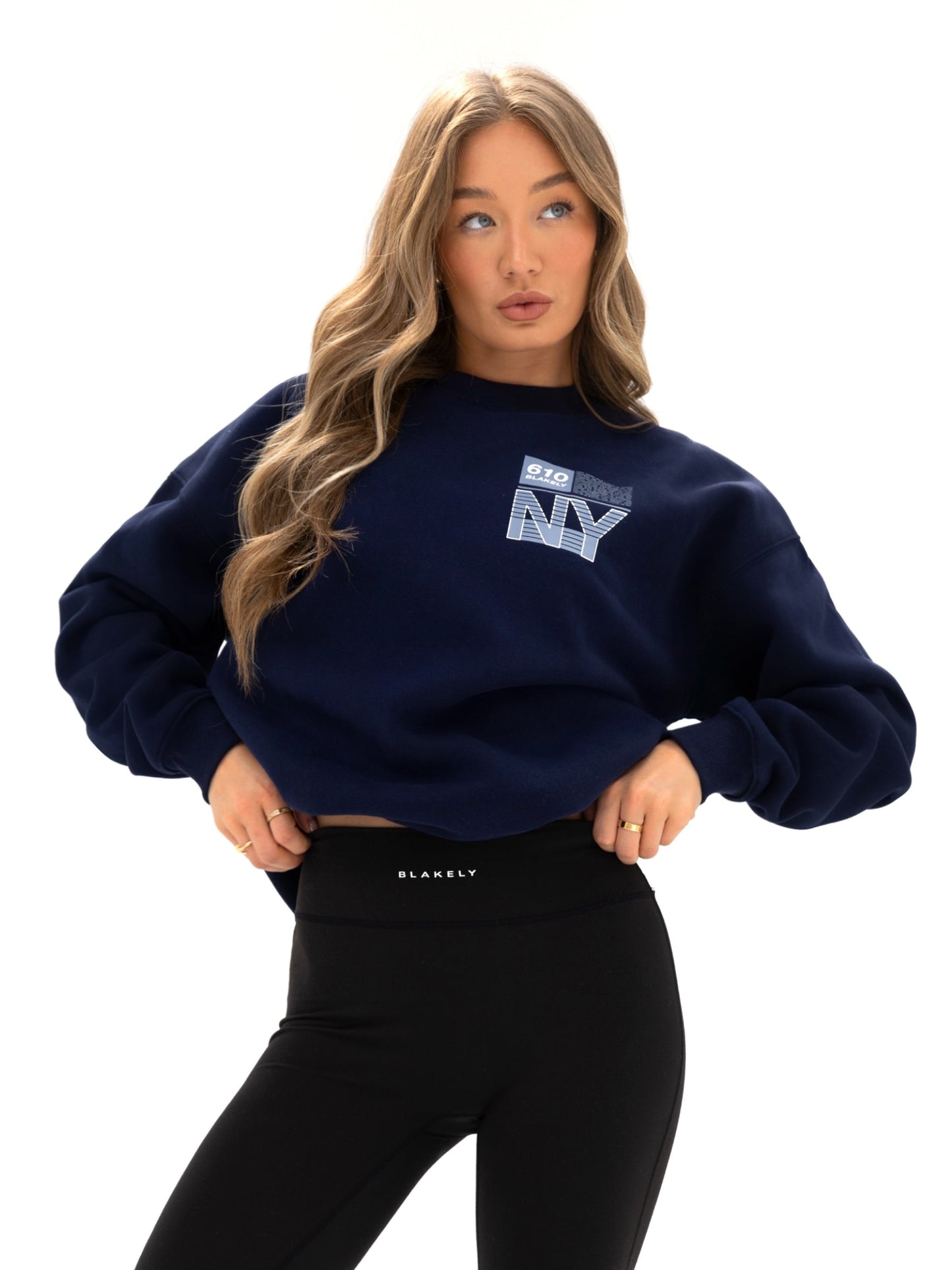 Brooklyn 610 Oversized Sweater - Navy
