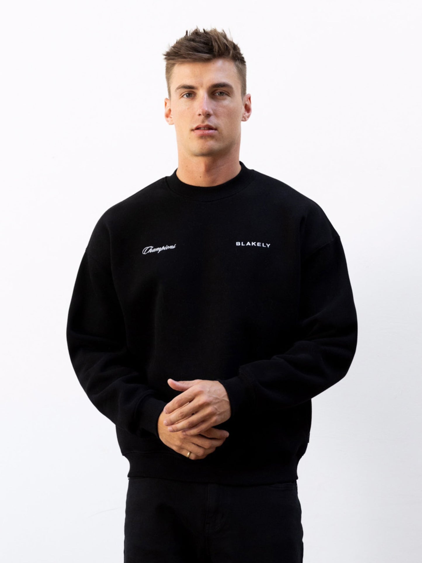 Champions Legacy Relaxed Sweater - Black