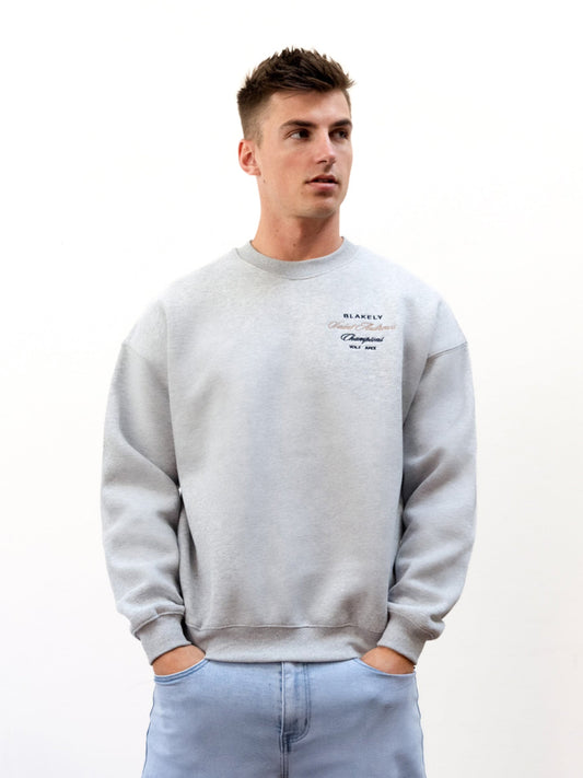 Legacy Relaxed Sweater - Marl Grey