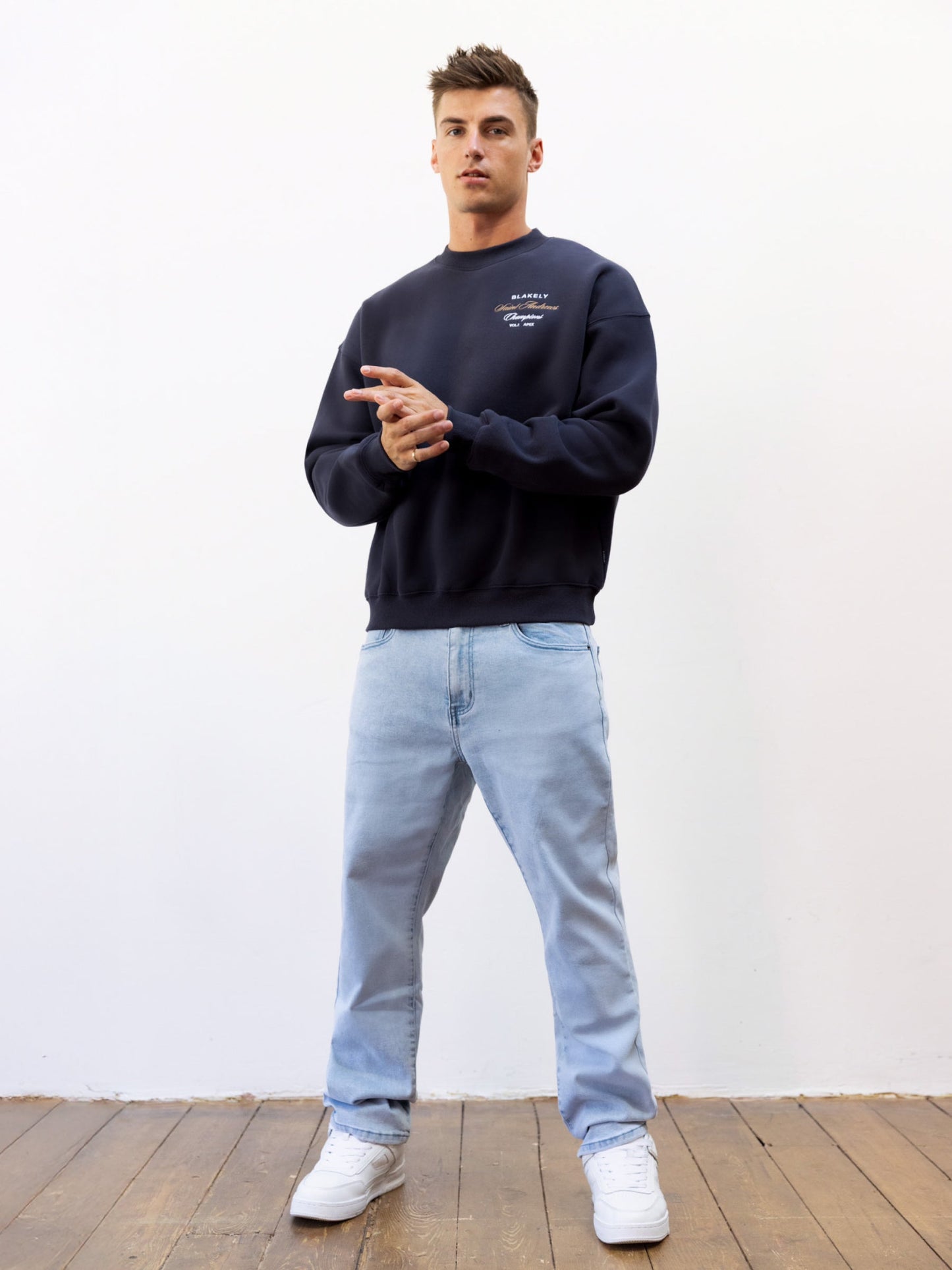 Legacy Relaxed Sweater - True Navy