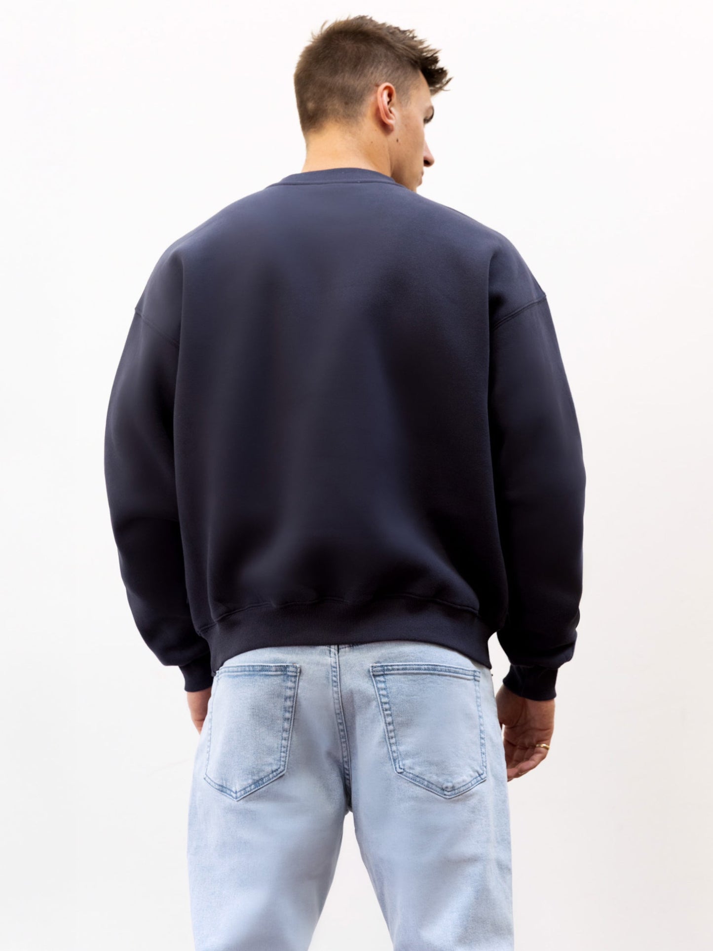 Legacy Relaxed Sweater - True Navy