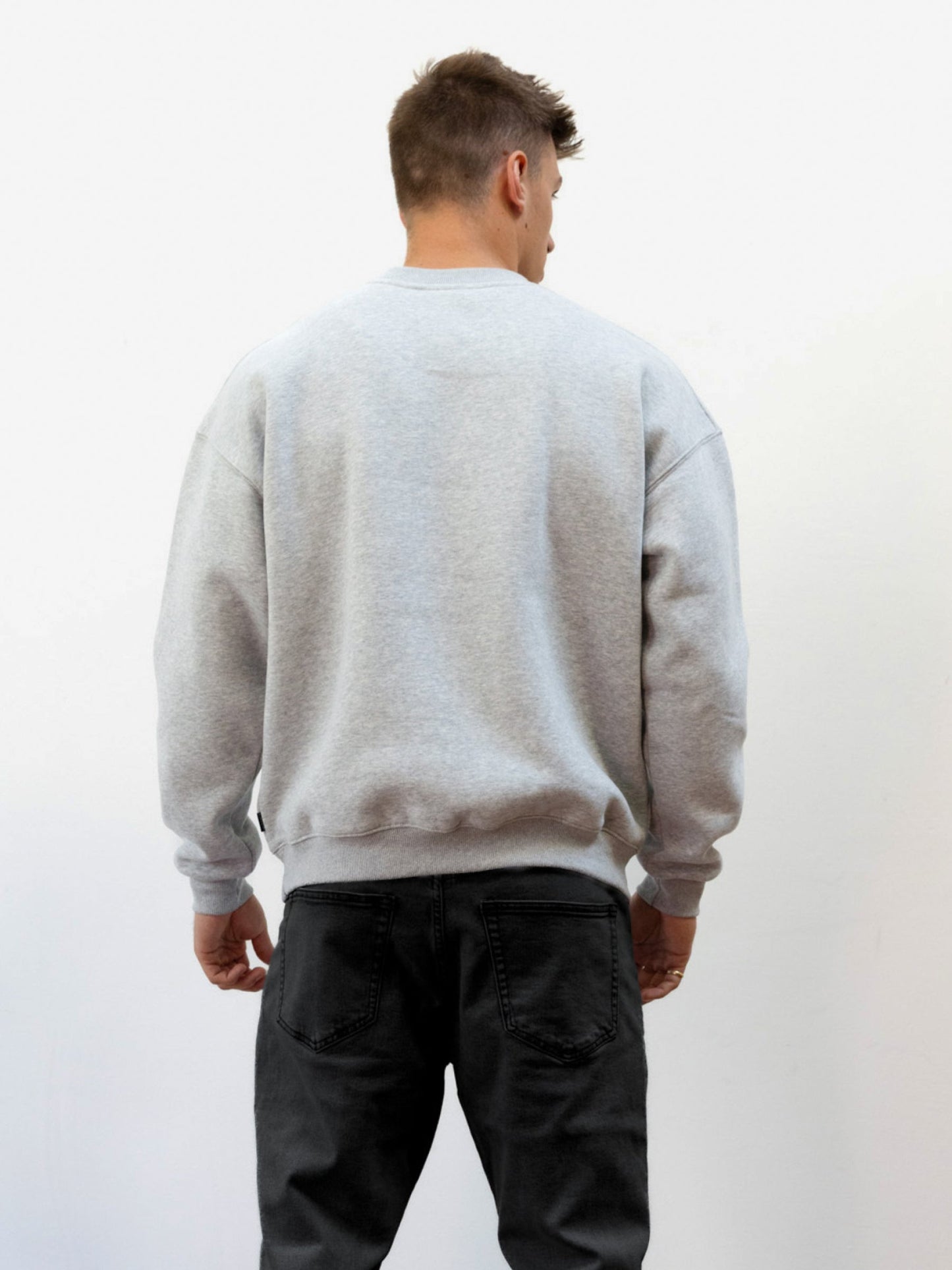Studio Relaxed Sweater - Marl Grey