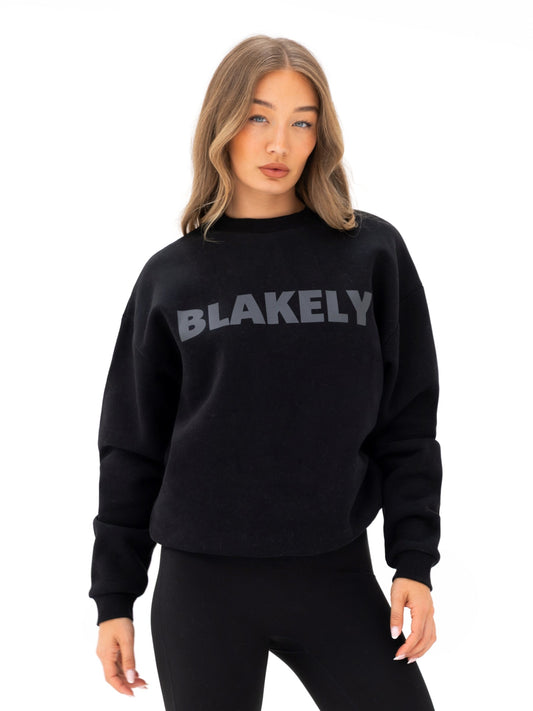 Studio Oversized Jumper - Tonal Black