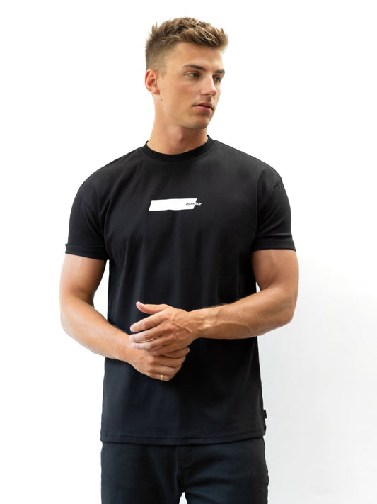 Kobe Italic Relaxed T-Shirt - Black