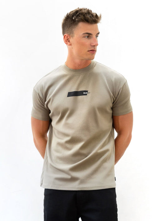 Kobe Italic Relaxed T-Shirt - Washed Khaki