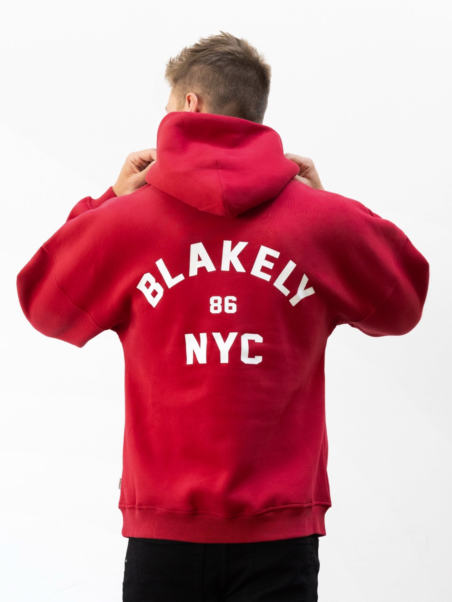 NYC Relaxed Hoodie - Red