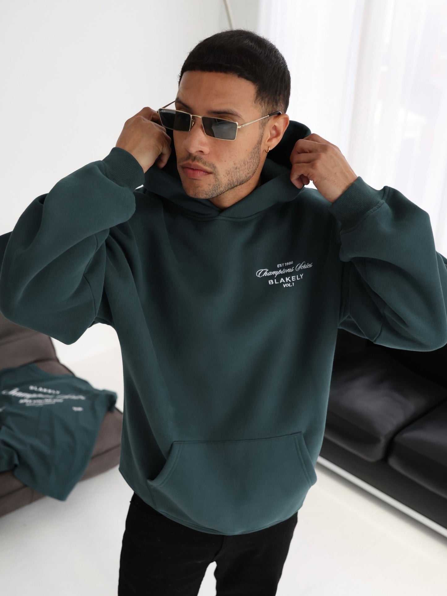 Champions Relaxed Hoodie - Teal Green